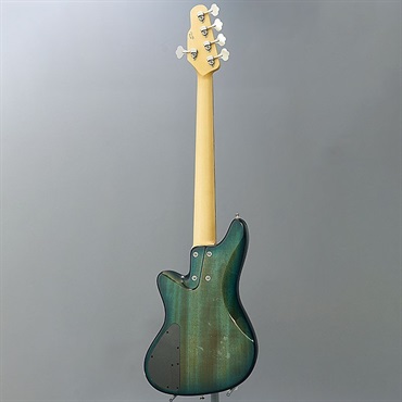 L.E.H. Guitars The Offset 5 (Cottonwood Burl Top / Peacock Blue Burst) 【特価】 画像3