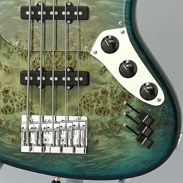 L.E.H. Guitars The Offset 5 (Cottonwood Burl Top / Peacock Blue Burst) 【特価】 画像8