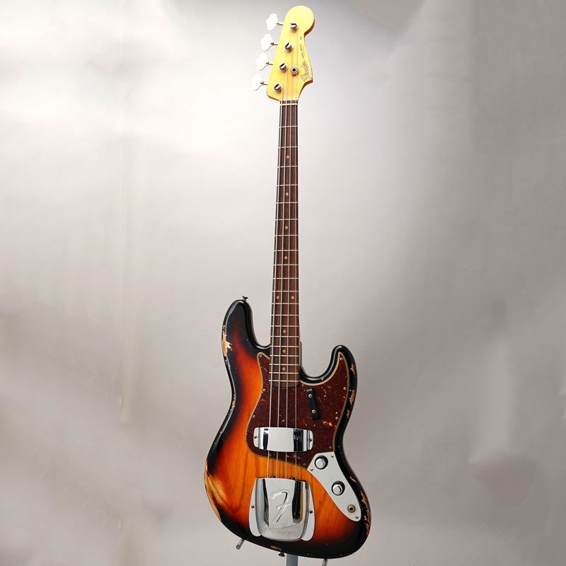 Fender Custom Shop 2024 Custom Collection Time Machine 1961 Jazz Bass Heavy Relic (Super Faded/Aged Bleached 3 Color Sunburst) 画像1