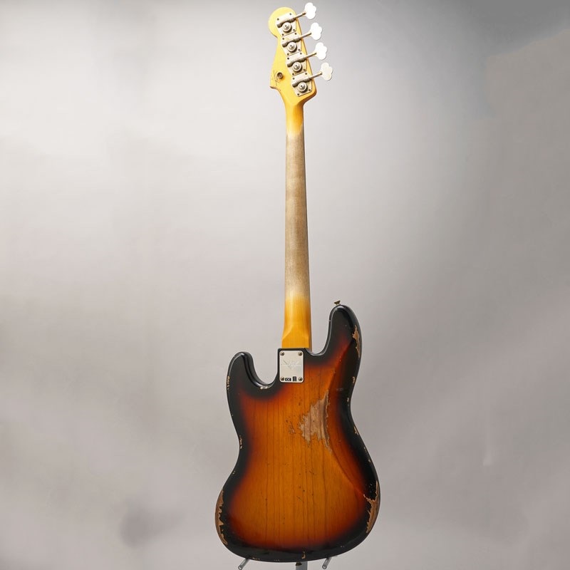 Fender Custom Shop 2024 Custom Collection Time Machine 1961 Jazz Bass Heavy Relic (Super Faded/Aged Bleached 3 Color Sunburst) 画像3