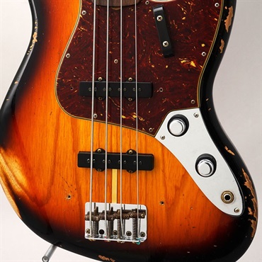 Fender Custom Shop 2024 Custom Collection Time Machine 1961 Jazz Bass Heavy Relic (Super Faded/Aged Bleached 3 Color Sunburst) 画像9