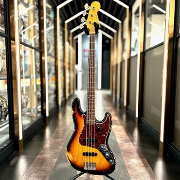 Fender Custom Shop 2024 Custom Collection Time Machine 1961 Jazz Bass Heavy Relic (Super Faded/Aged Bleached 3 Color Sunburst) 画像10