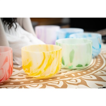 MEINL MCSBSETCHA [Marble Crystal Singing Bowls Chakra Set] 画像1