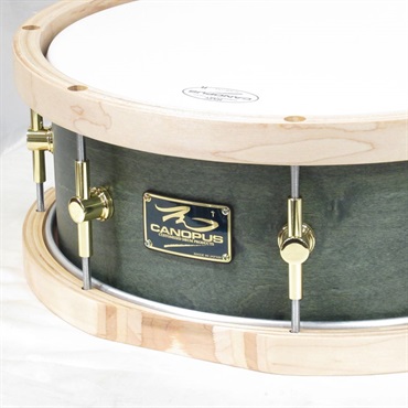 CANOPUS MO-1455WH [MO Snare Drum 14''×5.5'' w/WoodHoop - Black Olive Oil] 画像1