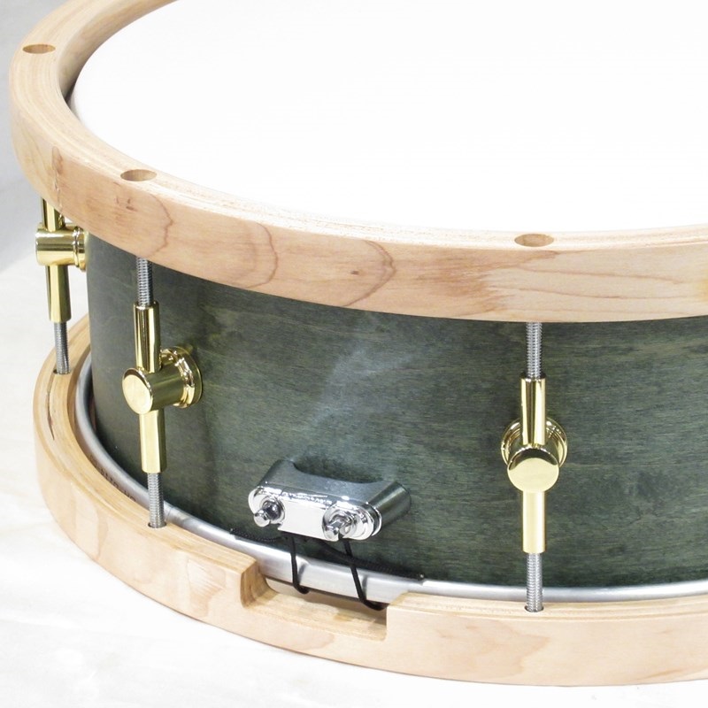 CANOPUS MO-1455WH [MO Snare Drum 14''×5.5'' w/WoodHoop - Black Olive Oil] 画像4