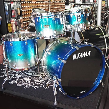 TAMA Starclassic Walnut/Birch 4pc Drum Kit - Molten Blue Ice Fade [WBS42S-MBI] 画像2