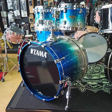 TAMA Starclassic Walnut/Birch 4pc Drum Kit - Molten Blue Ice Fade [WBS42S-MBI] 画像4