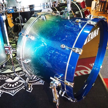 TAMA Starclassic Walnut/Birch 4pc Drum Kit - Molten Blue Ice Fade [WBS42S-MBI] 画像9