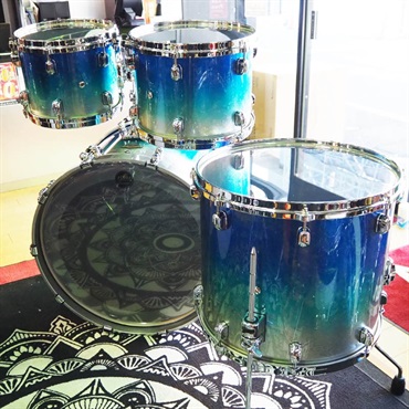 TAMA Starclassic Walnut/Birch 4pc Drum Kit - Molten Blue Ice Fade [WBS42S-MBI] 画像10