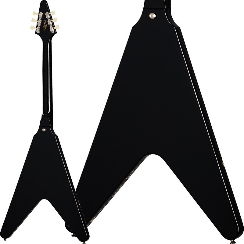 Epiphone Jimi Hendrix Love Drops Flying V (Ebony) 画像1