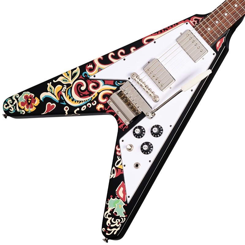 Epiphone Jimi Hendrix Love Drops Flying V (Ebony) 画像2