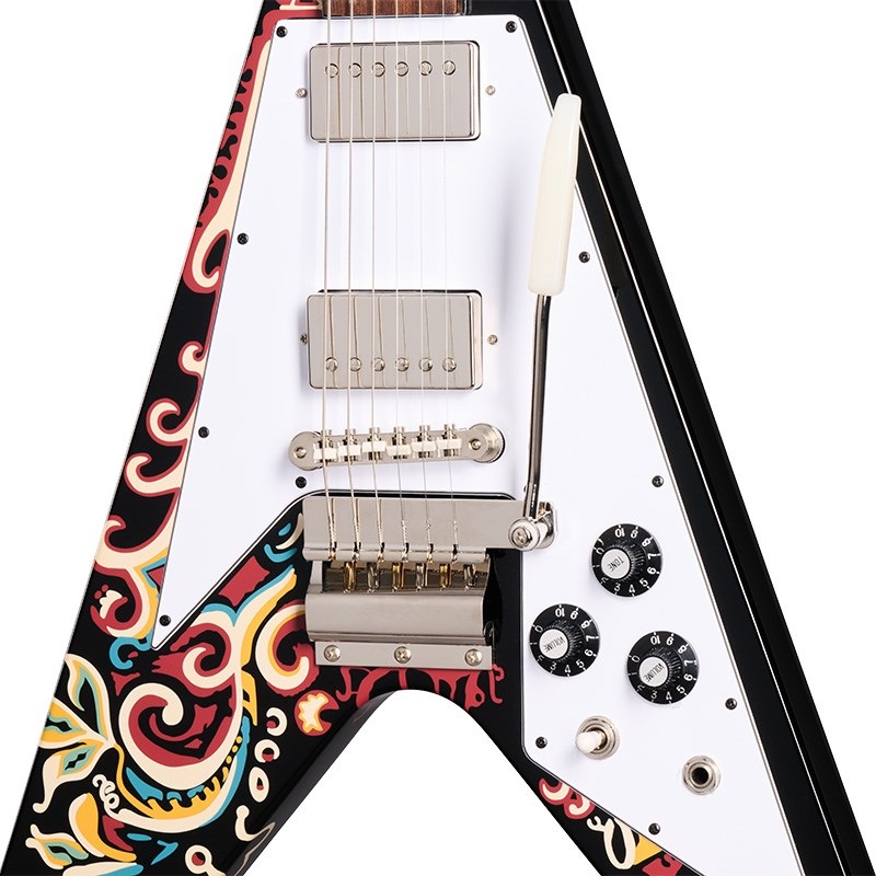 Epiphone Jimi Hendrix Love Drops Flying V (Ebony) 画像3