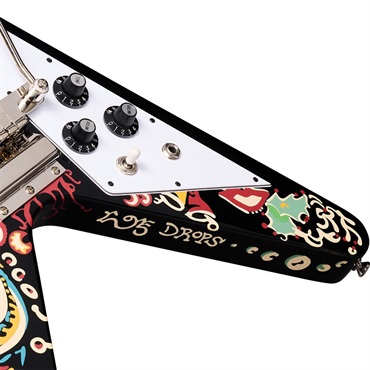 Epiphone Jimi Hendrix Love Drops Flying V (Ebony) 画像4