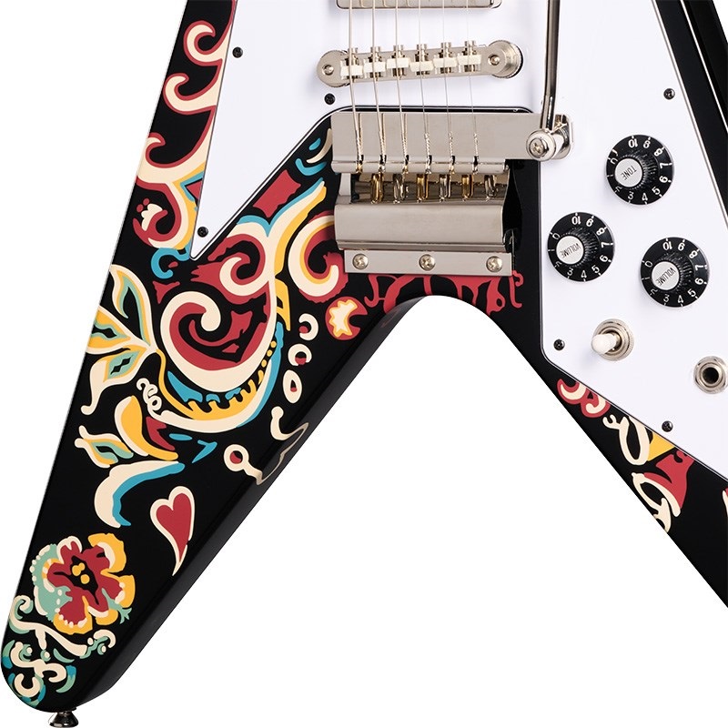 Epiphone Jimi Hendrix Love Drops Flying V (Ebony) 画像6