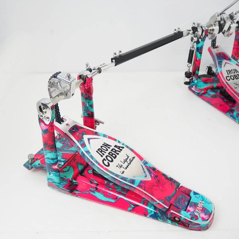 TAMA 【TAMA 50th LIMITED】 HP900RWMCS [IRON COBRA Marble Edition Rolling Glide Twin Pedal／Coral Swirl] 【店頭展示特価品】 画像8