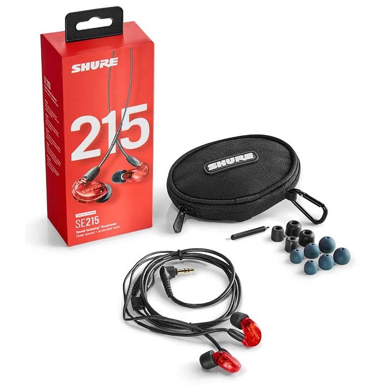 SHURE SE215SPE-RD-A(SE215 Special Edition レッド)(国内正規品・メーカー保証2年)(シュア)【限定カラーレッド】【予約商品・9月27日発売予定】 画像2