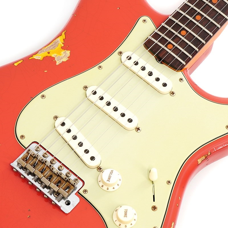 Fender Custom Shop 2023 Collection Time Machine 1960 Stratocaster Heavy Relic (Aged Fiesta Red over 3-Tone Sunburst) [SN.CZ572237] 【特価】 画像3