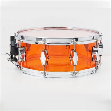 fibes 【USED】 Crystalite Amber 14×5.5 Acrylic Snare Drum　[Made In U.S.A] 画像1