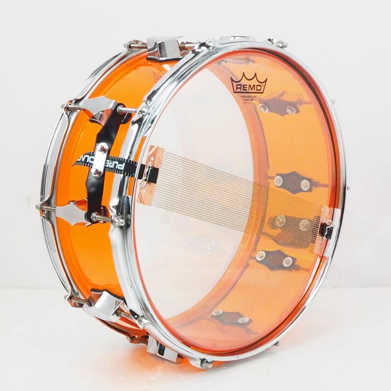 fibes 【USED】 Crystalite Amber 14×5.5 Acrylic Snare Drum　[Made In U.S.A] 画像4