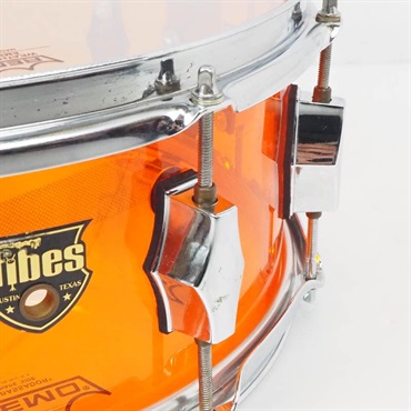 fibes 【USED】 Crystalite Amber 14×5.5 Acrylic Snare Drum　[Made In U.S.A] 画像7