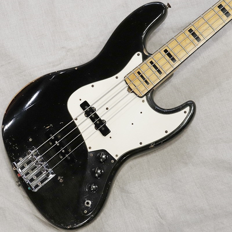 Fender USA Jazz Bass '72 Refinish Black/M w/ Black Block & Binding 画像1