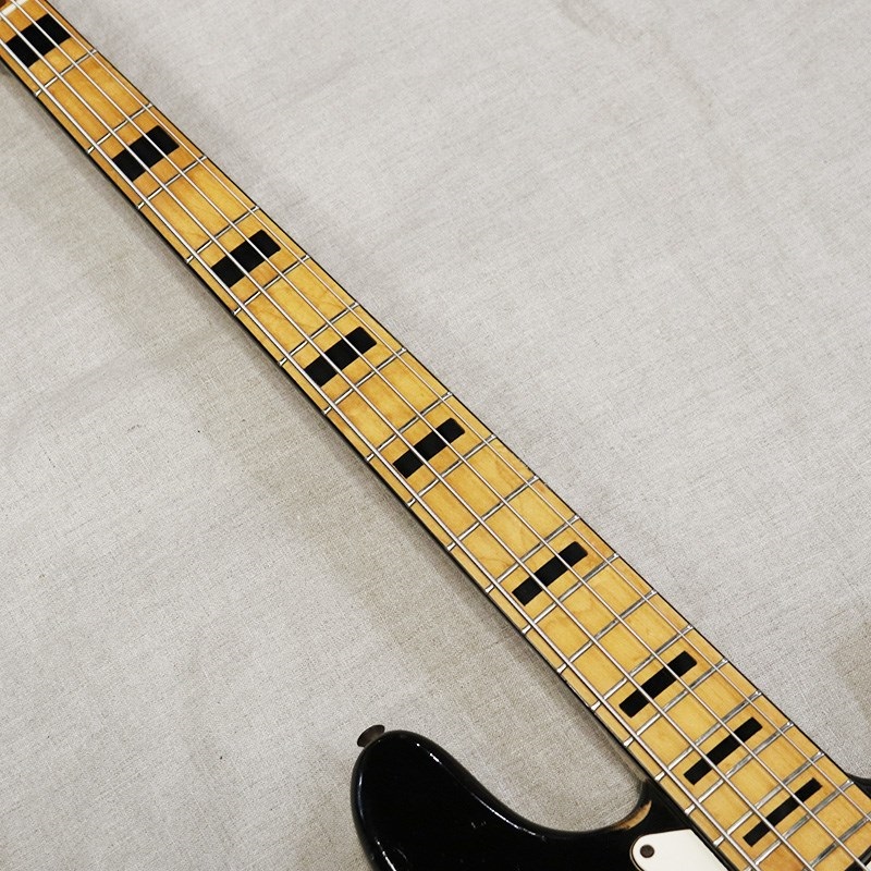 Fender USA Jazz Bass '72 Refinish Black/M w/ Black Block & Binding 画像8