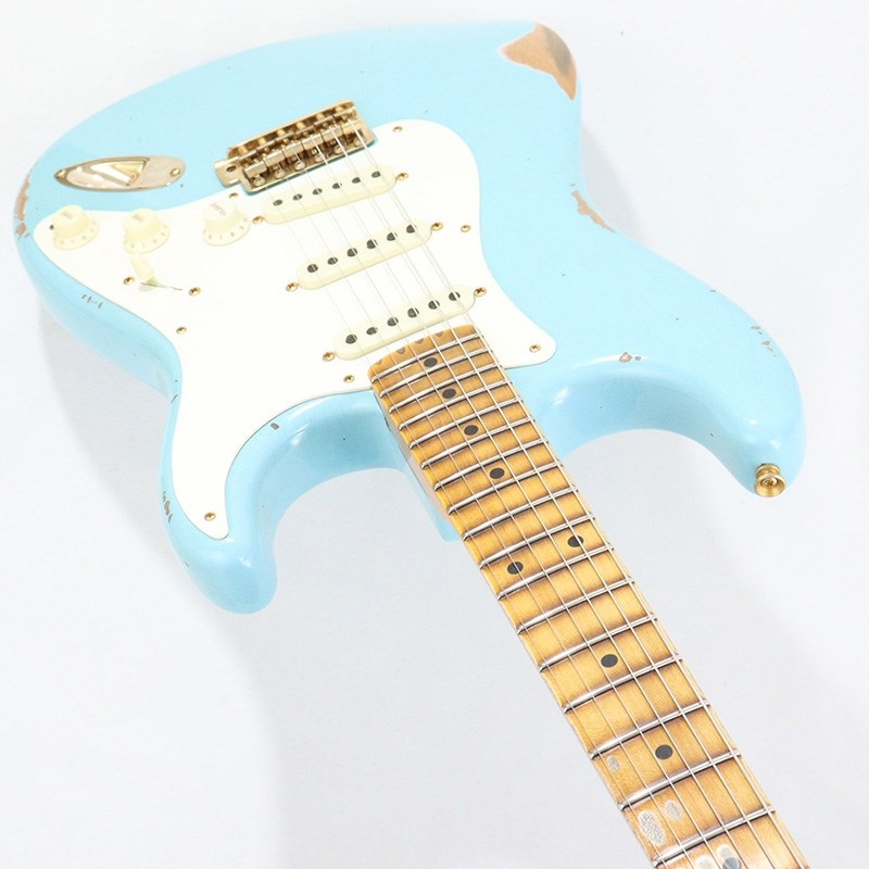 Fender Custom Shop 2023 Spring Event Limited Edition 1957 Stratocaster Relic (Faded/Aged Daphne Blue w/ Gold Hardware) [SN.CZ571482] 【特価】 画像4