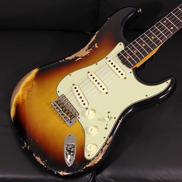 Fender Custom Shop 1960 Stratocaster Heavy Relic Faded Aged 3-Color Sunburst SN. CZ576921 画像2