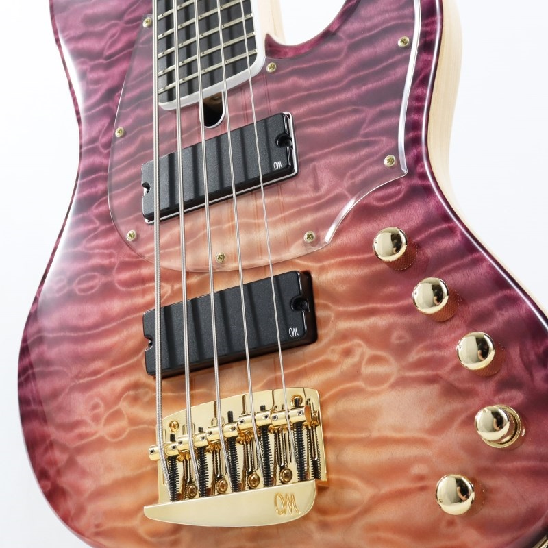 MAYONES Jabba Custom 5 5A Quilted Maple Top w/Plexi PG (Custom Trans Purple Fade) 画像9