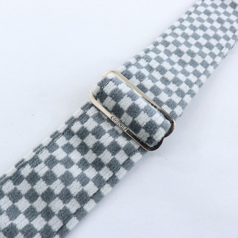 Couch Guitar Strap 【クリスマススペシャルSALE】 Couch The 80s American Checkers Gray 画像4