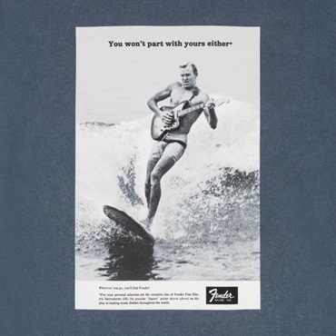 Fender USA VINTAGE AD SURFER TEE SHIRT OCEAN (S)(#9194122306) 画像1