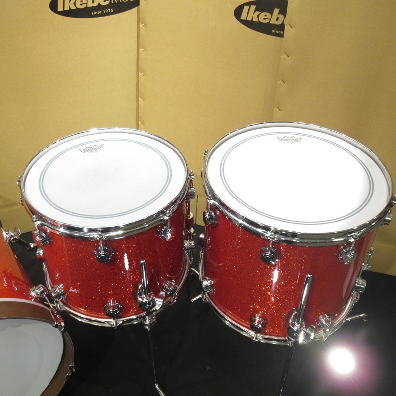 dw 【USED】Jazz Series Mahogany/Gum 4pc Drum Set - Super Tangerine Glass 画像4