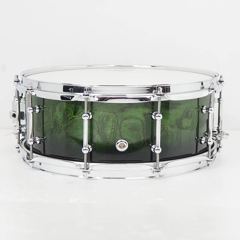 Evetts Drum Company 【USED】 Sydney Blue Gum 10Ply 14×5.5 （Horizontal） [Kimberly Veneer with Green Fade High Gloss] 画像1