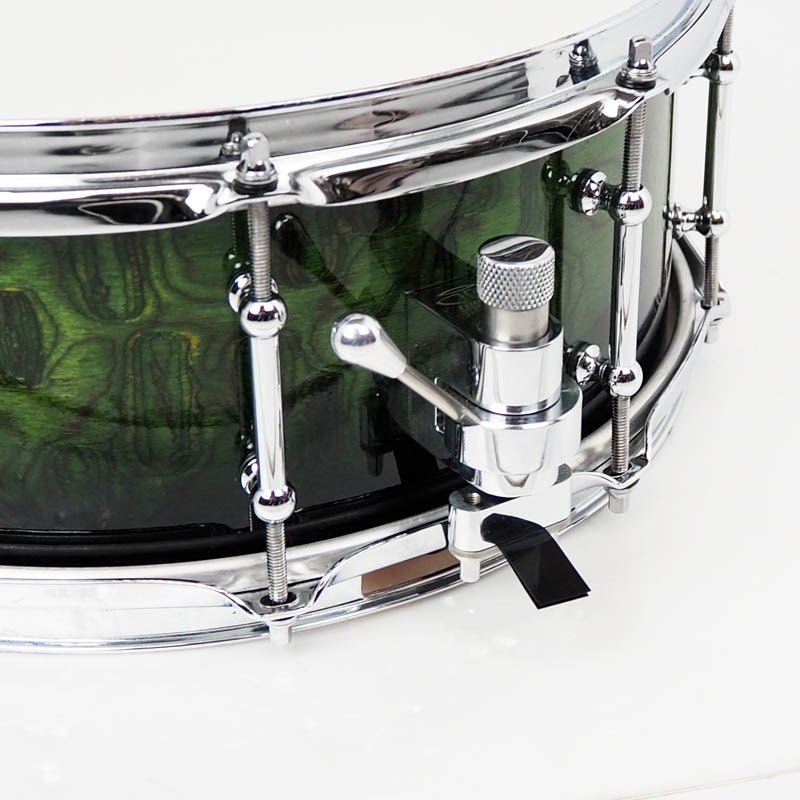 Evetts Drum Company 【USED】 Sydney Blue Gum 10Ply 14×5.5 （Horizontal） [Kimberly Veneer with Green Fade High Gloss] 画像5