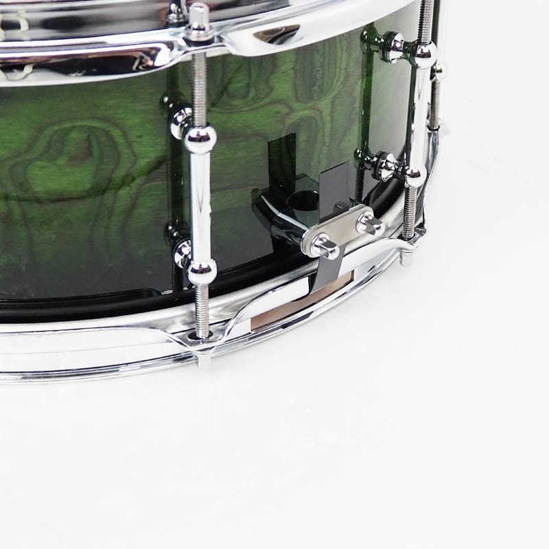 Evetts Drum Company 【USED】 Sydney Blue Gum 10Ply 14×5.5 （Horizontal） [Kimberly Veneer with Green Fade High Gloss] 画像6