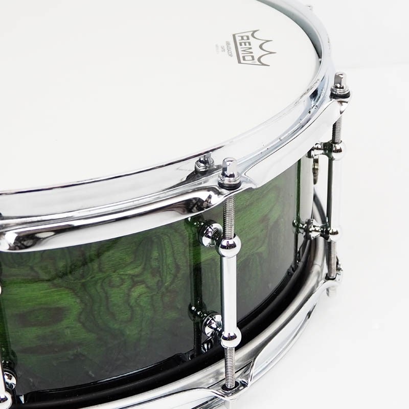 Evetts Drum Company 【USED】 Sydney Blue Gum 10Ply 14×5.5 （Horizontal） [Kimberly Veneer with Green Fade High Gloss] 画像7