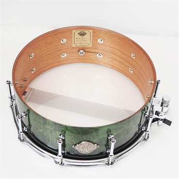 Evetts Drum Company 【USED】 Sydney Blue Gum 10Ply 14×5.5 （Horizontal） [Kimberly Veneer with Green Fade High Gloss] 画像9