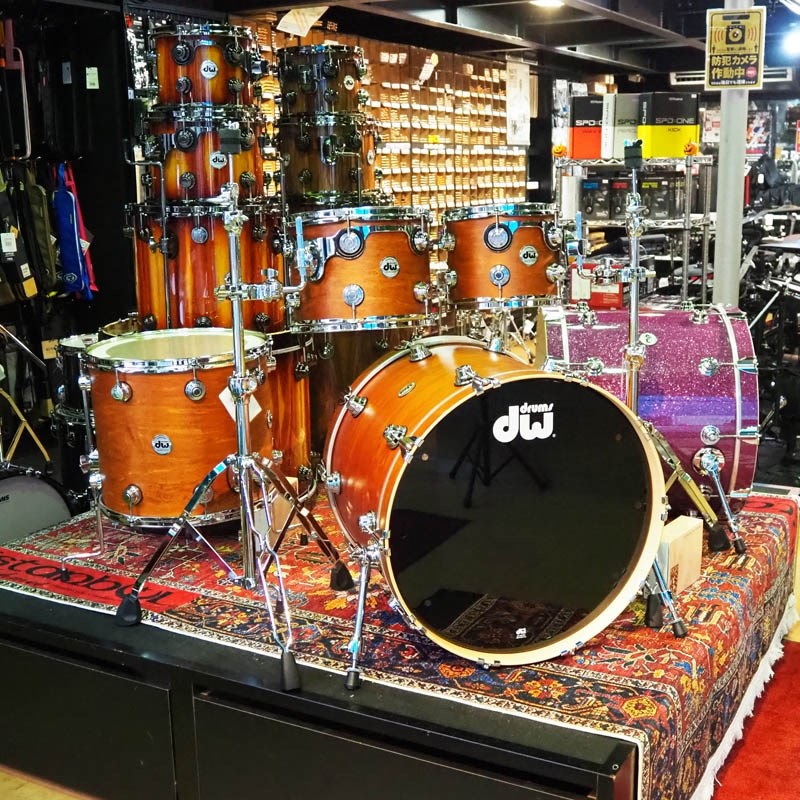 dw Collector's Pure Maple 4pc Drum Kit [BD22，FT16，TT12&10 / Honey Satin Oil] 画像1