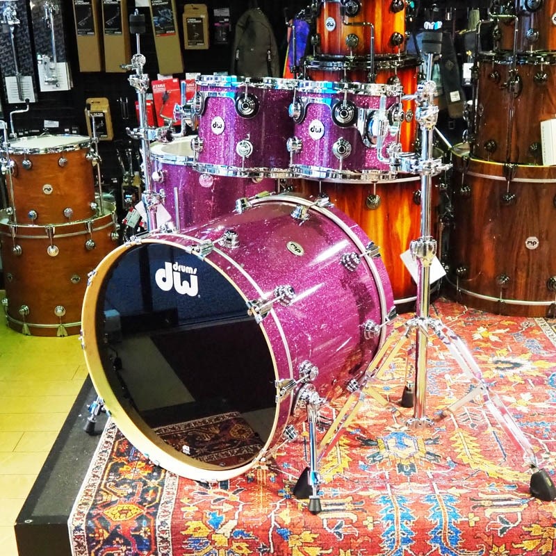 dw Collector's Pure Maple 4pc Drum Kit [BD22，FT16，TT12&10 / Purple Glass FinishPly] 画像2