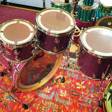 dw Collector's Pure Maple 4pc Drum Kit [BD22，FT16，TT12&10 / Purple Glass FinishPly] 画像9