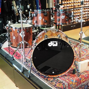 dw Collector's Pure Maple 4pc Drum Kit [BD22，FT16，TT12&10 /333 Shell/ Santos Rosewood Exotic Wood Finish] 画像1