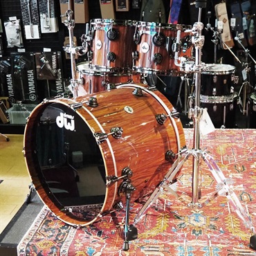 dw Collector's Pure Maple 4pc Drum Kit [BD22，FT16，TT12&10 /333 Shell/ Santos Rosewood Exotic Wood Finish] 画像2