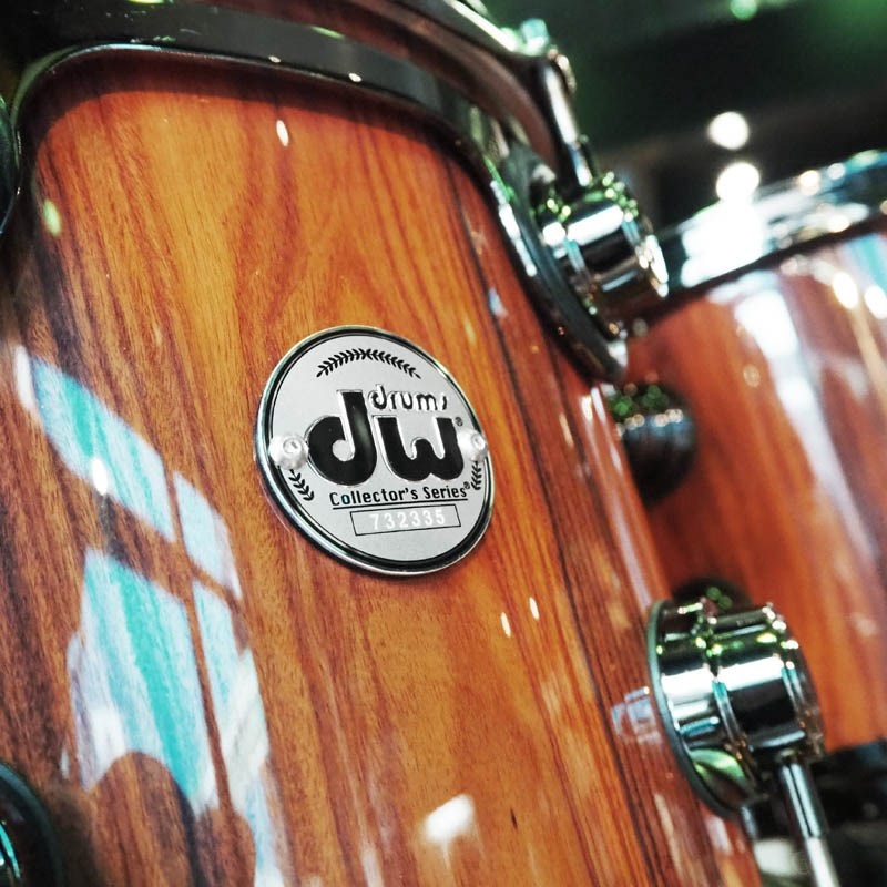 dw Collector's Pure Maple 4pc Drum Kit [BD22，FT16，TT12&10 /333 Shell/ Santos Rosewood Exotic Wood Finish] 画像3