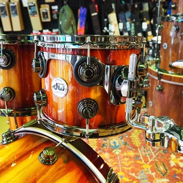 dw Collector's Hybrid Shell PurpleCore/Maple 4pc Drum Kit [BD22，FT16，TT12&10 / Toasted Almond Burst Over Padouk Exotic Wood] 画像5