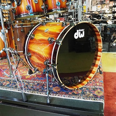 dw Collector's Hybrid Shell PurpleCore/Maple 4pc Drum Kit [BD22，FT16，TT12&10 / Toasted Almond Burst Over Padouk Exotic Wood] 画像7