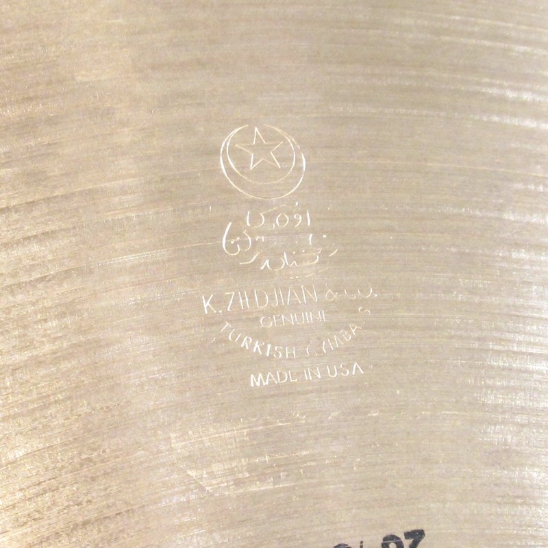 Zildjian 【USED】90's K Zildjian Crash Ride 20'' [2030g] 画像2