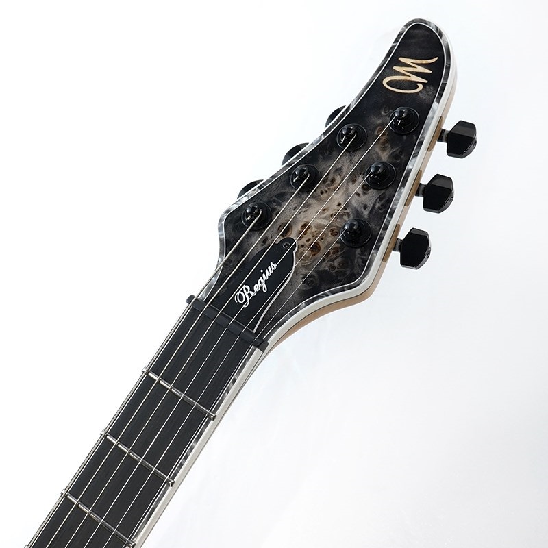 MAYONES Regius 6 Custom (4A Eye Poplar Top / Trans Natural Fade Black Burst Out Gloss) 画像8