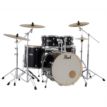 Pearl EXX725SN/C-2CS #31 [EXPORT スタンダードサイズ ドラムセット / 2クラッシュシンバル仕様 - ジェットブラック]【シンバル＆ハードウェア＆スティック付属】 画像2