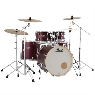 Pearl EXX725SN/C-2CS #864 [EXPORT スタンダードサイズ ドラムセット / 2クラッシュシンバル仕様 - サテンスカーレット]【シンバル＆ハードウェア＆スティック付属】 画像2