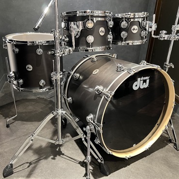 dw Collector's Pure Maple 4pc Drum Kit [BD22，FT16，TT12&10 / Ebony Satin Oil] 画像3